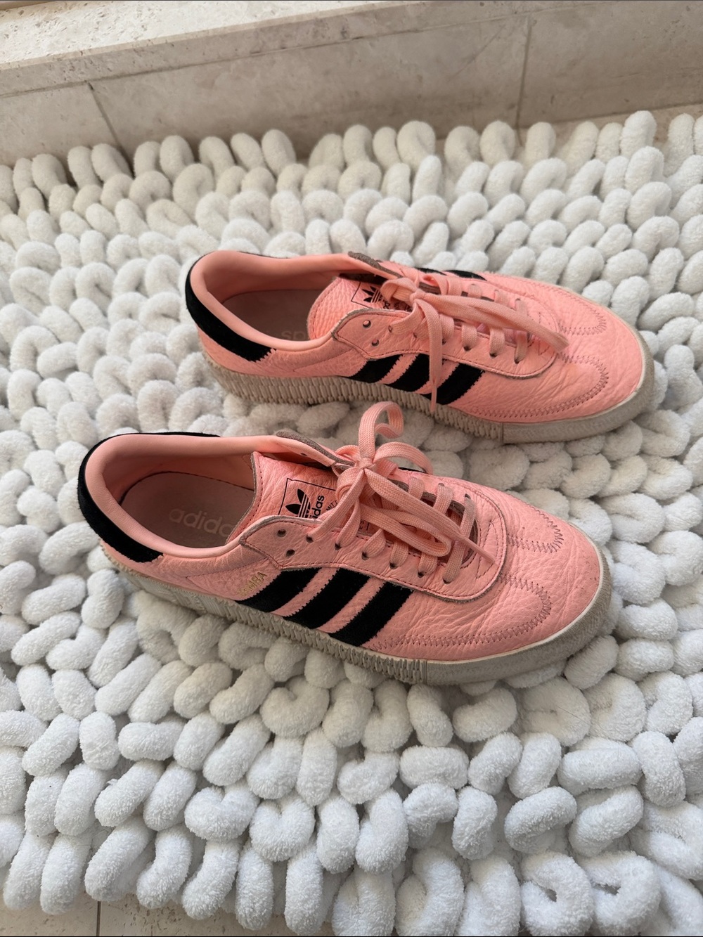 adidas Pink and Black Low-Top Sneakers